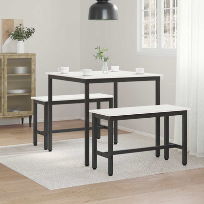 vidaXL Dining Table White 80 x 80 x 75 cm Solid Pine Wood