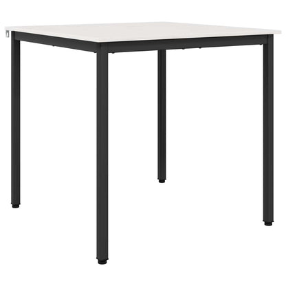 vidaXL Dining Table White 80 x 80 x 75 cm Solid Pine Wood