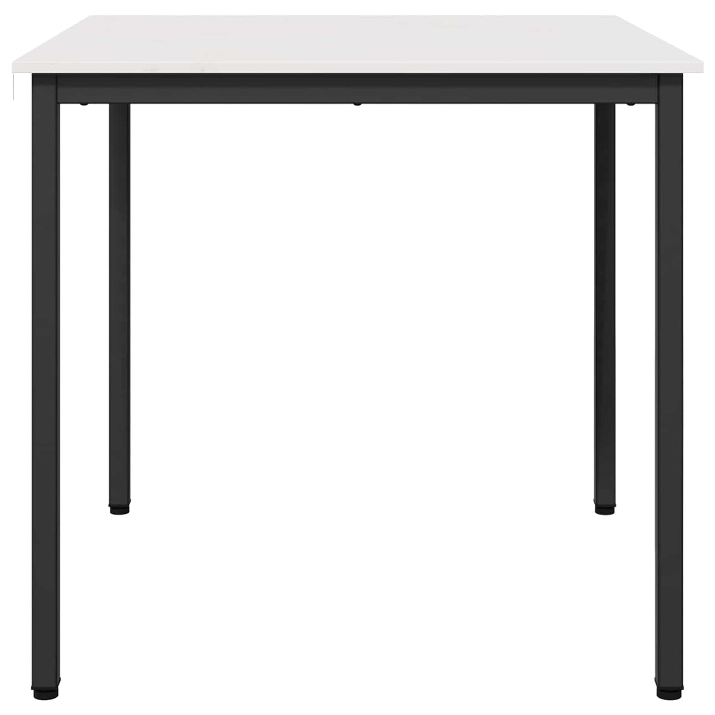 vidaXL Dining Table White 80 x 80 x 75 cm Solid Pine Wood