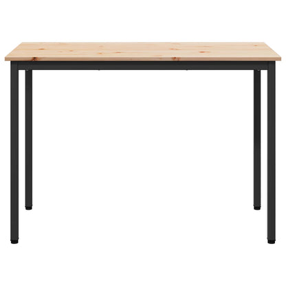 vidaXL Dining Table Natural 110 x 55 x 75 cm Solid Pine Wood