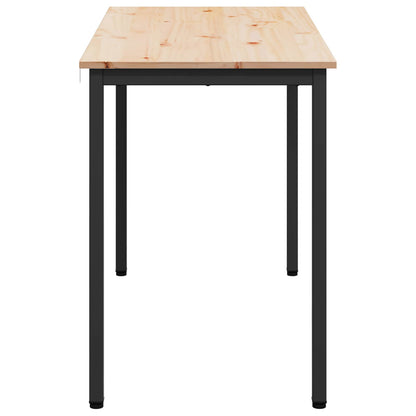 vidaXL Dining Table Natural 110 x 55 x 75 cm Solid Pine Wood