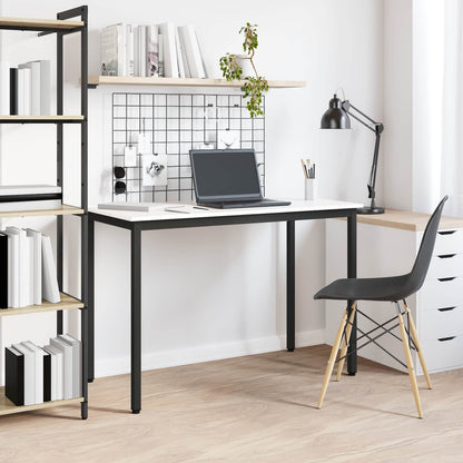 vidaXL Dining Table White 110 x 55 x 75 cm Solid Pine Wood