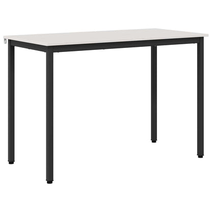 vidaXL Dining Table White 110 x 55 x 75 cm Solid Pine Wood