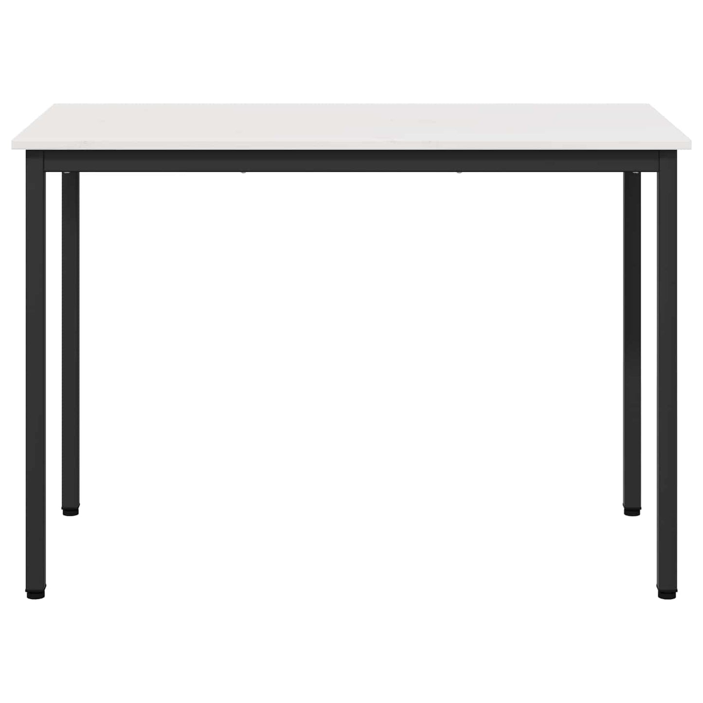 vidaXL Dining Table White 110 x 55 x 75 cm Solid Pine Wood