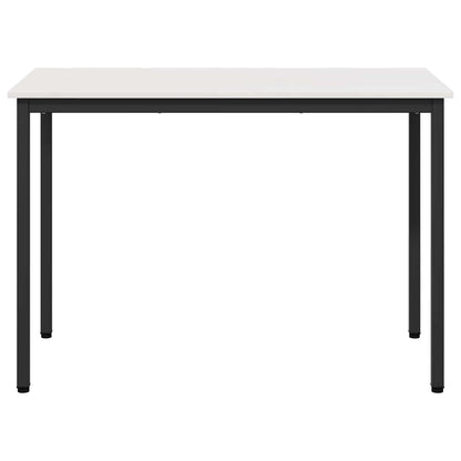 vidaXL Dining Table White 110 x 55 x 75 cm Solid Pine Wood