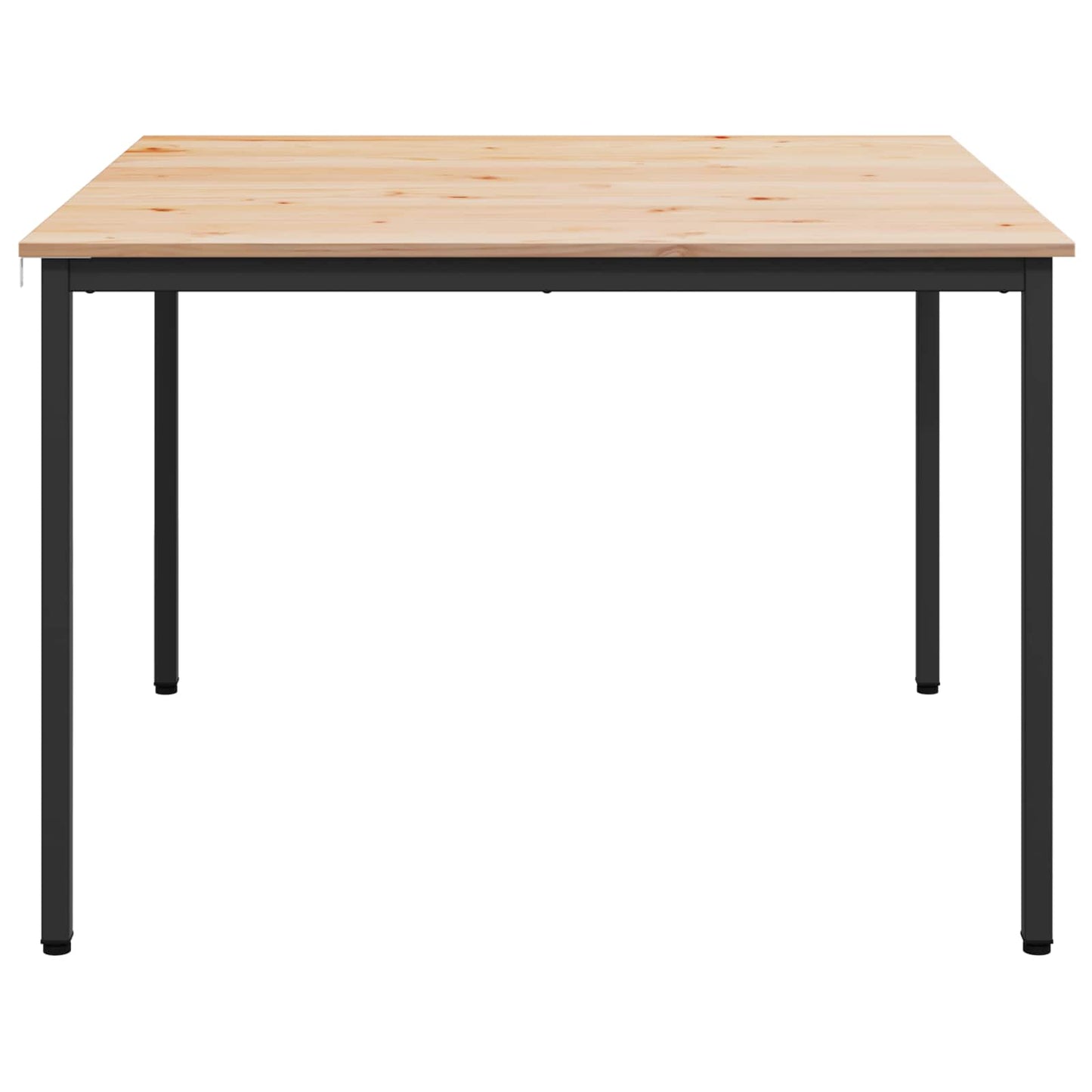vidaXL Dining Table Natural 110 x 110 x 75 cm Solid Pine Wood