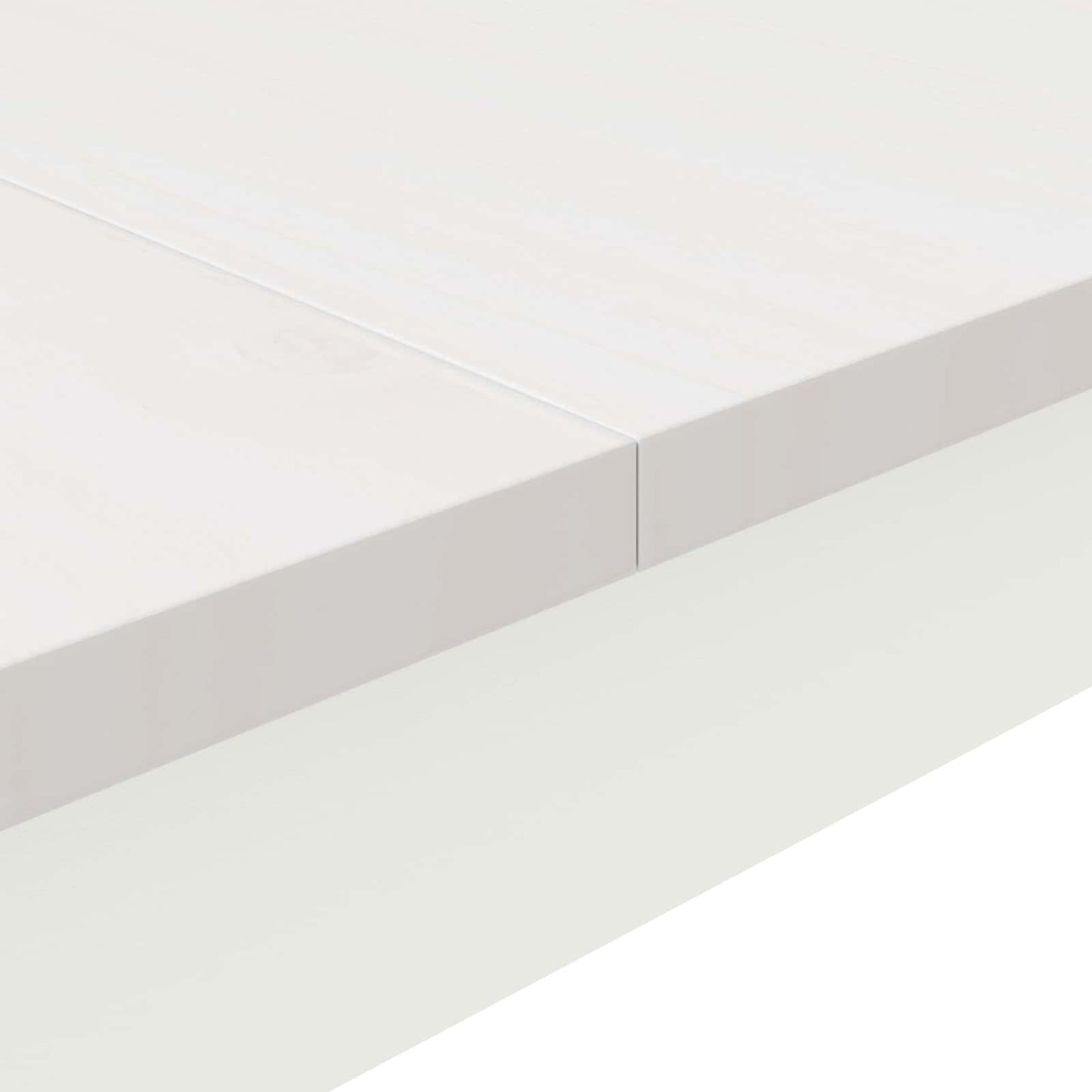 vidaXL Dining Table White 110 x 110 x 75 cm Solid Pine Wood