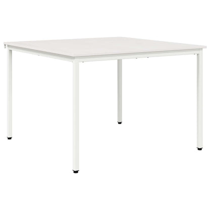 vidaXL Dining Table White 110 x 110 x 75 cm Solid Pine Wood