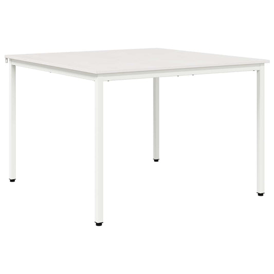vidaXL Dining Table White 110 x 110 x 75 cm Solid Pine Wood