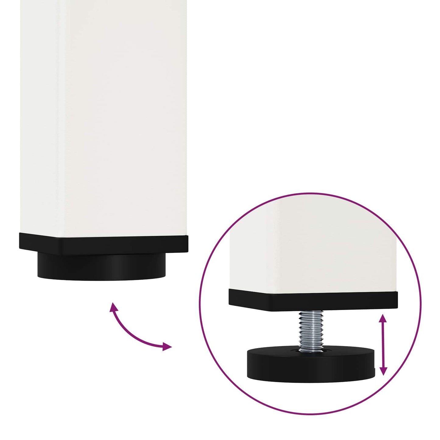 vidaXL Dining Table White 110 x 110 x 75 cm Solid Pine Wood