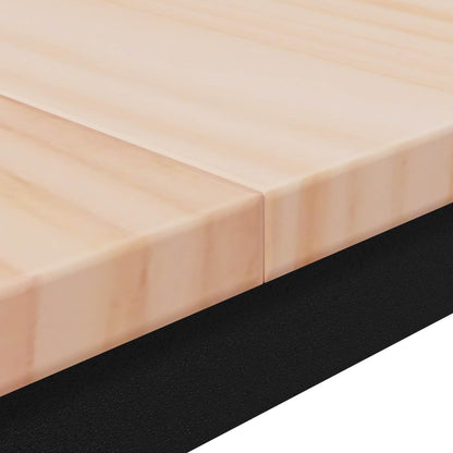 vidaXL Dining Table Natural 140 x 80 x 75 cm Solid Pine Wood