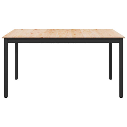 vidaXL Dining Table Natural 140 x 80 x 75 cm Solid Pine Wood