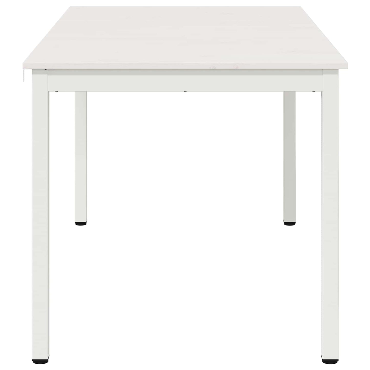 vidaXL Dining Table White 140 x 80 x 75 cm Solid Pine Wood