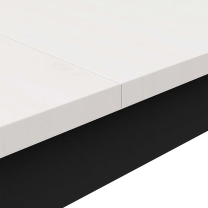 vidaXL Dining Table White 150 x 90 x 75 cm Solid Pine Wood