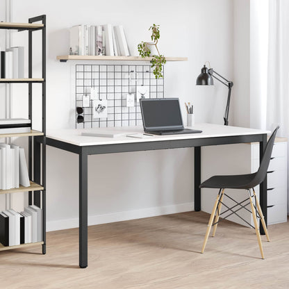 vidaXL Dining Table White 150 x 90 x 75 cm Solid Pine Wood
