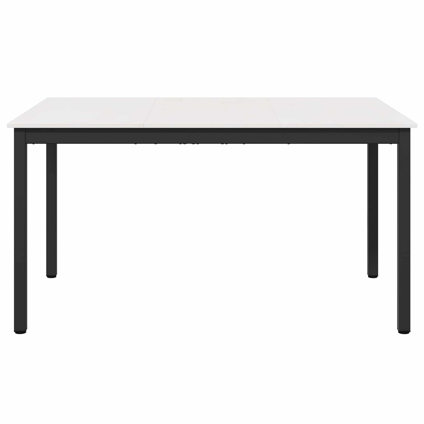 vidaXL Dining Table White 150 x 90 x 75 cm Solid Pine Wood