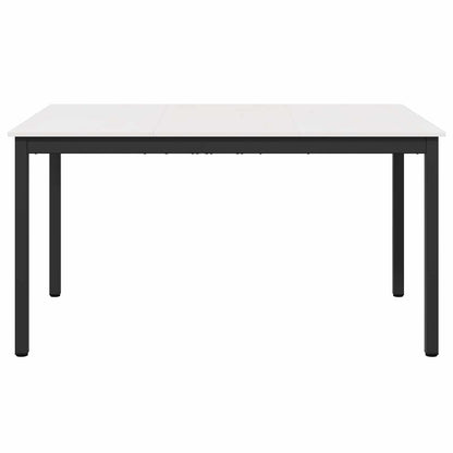 vidaXL Dining Table White 150 x 90 x 75 cm Solid Pine Wood