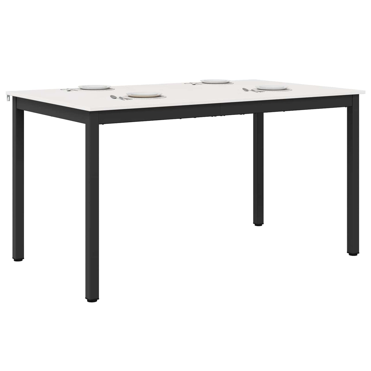 vidaXL Dining Table White 150 x 90 x 75 cm Solid Pine Wood