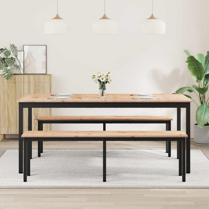 vidaXL Dining Table Natural 180 x 90 x 75 cm Solid Pine Wood