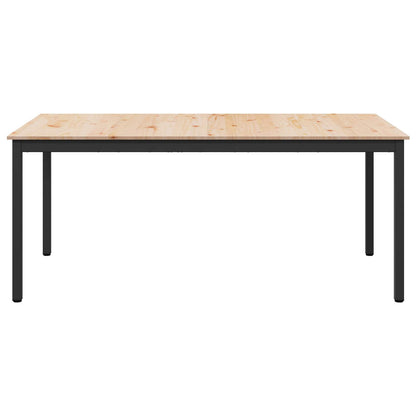 vidaXL Dining Table Natural 180 x 90 x 75 cm Solid Pine Wood