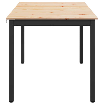 vidaXL Dining Table Natural 180 x 90 x 75 cm Solid Pine Wood
