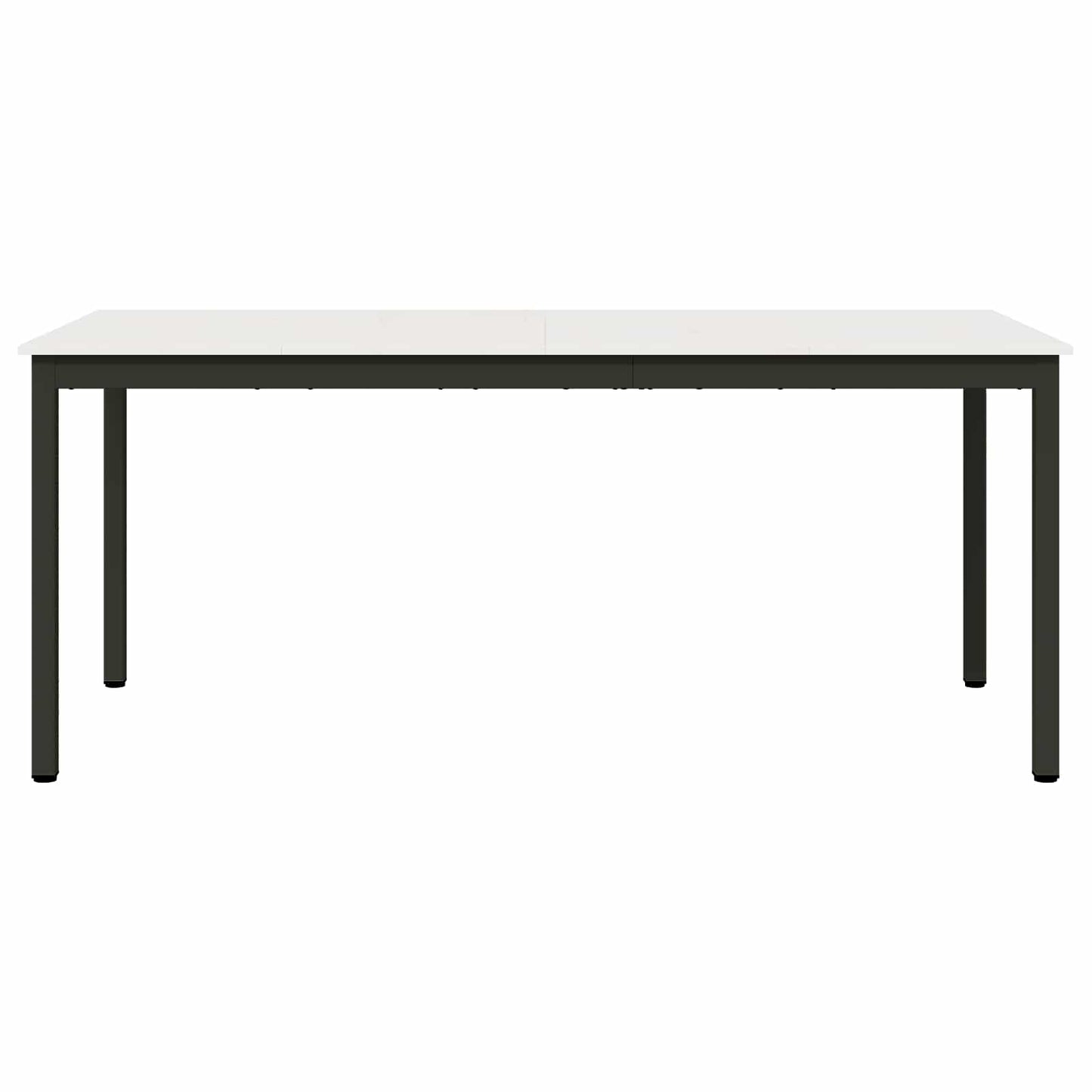 vidaXL Dining Table White 180 x 90 x 75 cm Solid Pine Wood