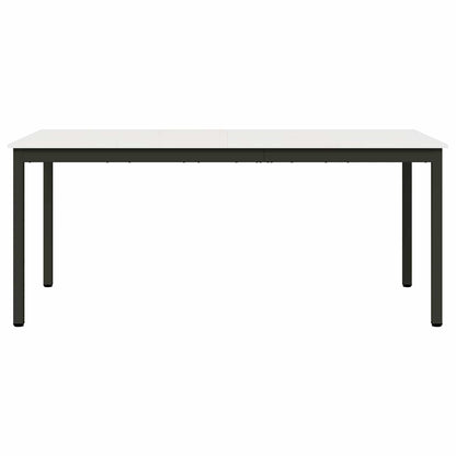 vidaXL Dining Table White 180 x 90 x 75 cm Solid Pine Wood