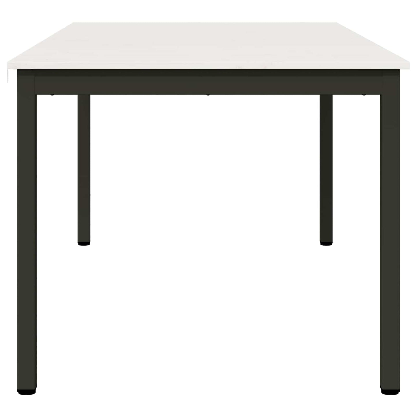 vidaXL Dining Table White 180 x 90 x 75 cm Solid Pine Wood