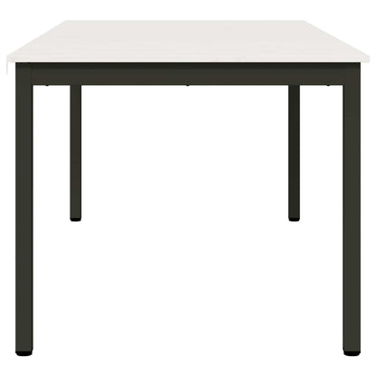 vidaXL Dining Table White 180 x 90 x 75 cm Solid Pine Wood