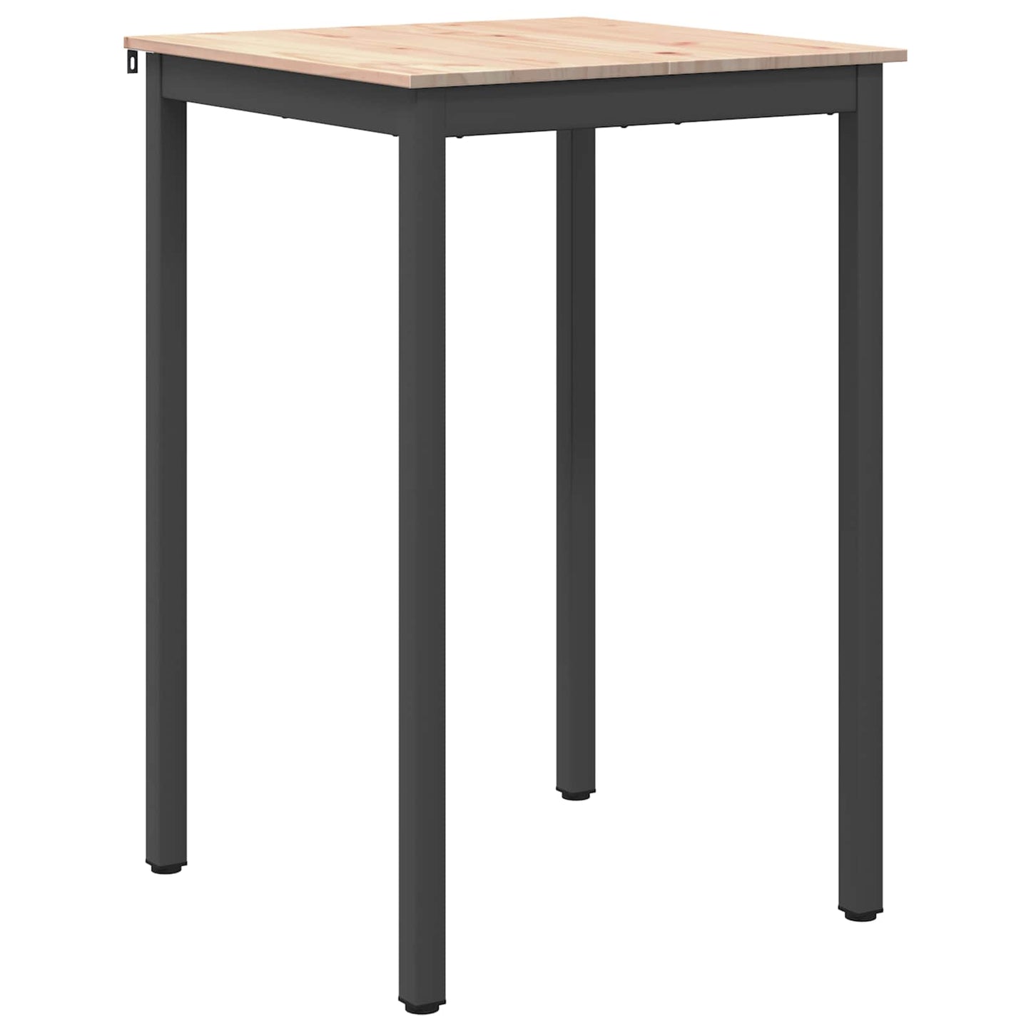 vidaXL Bar Table Natural 70 x 70 x 105 cm Solid Pine Wood