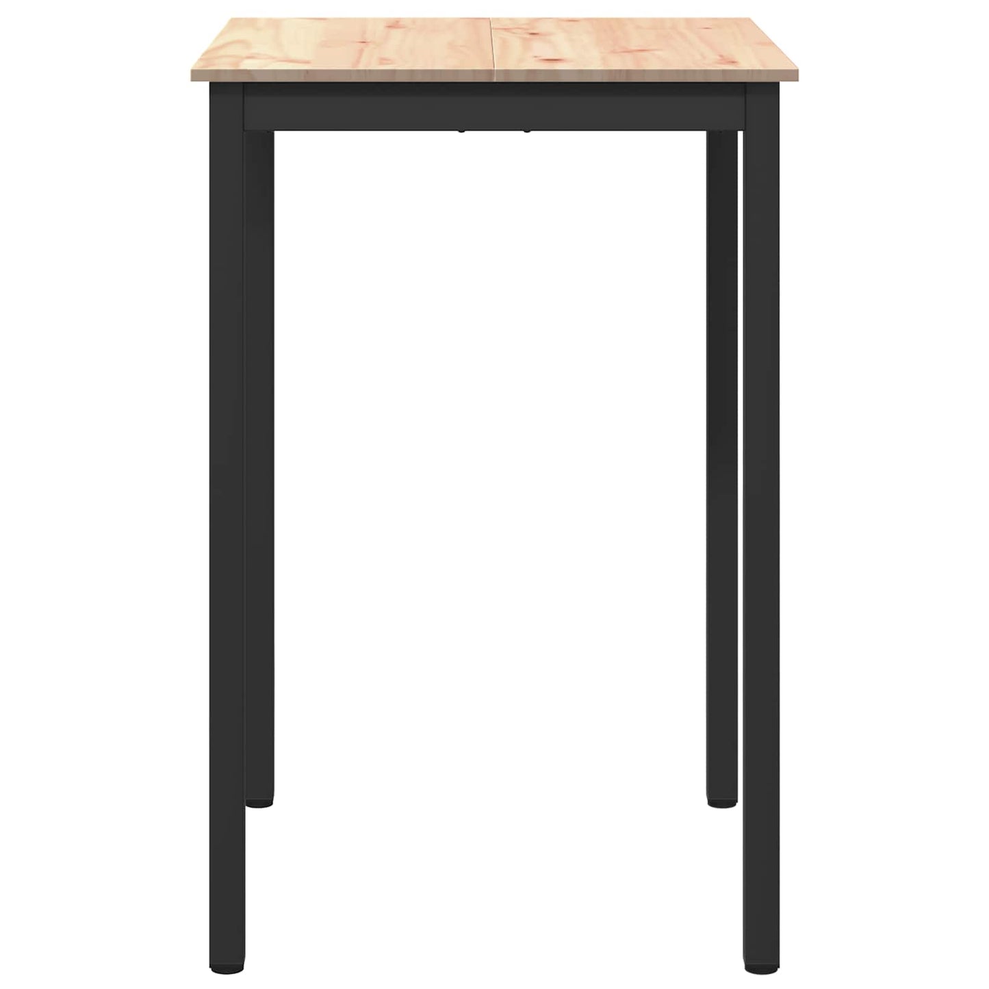 vidaXL Bar Table Natural 70 x 70 x 105 cm Solid Pine Wood