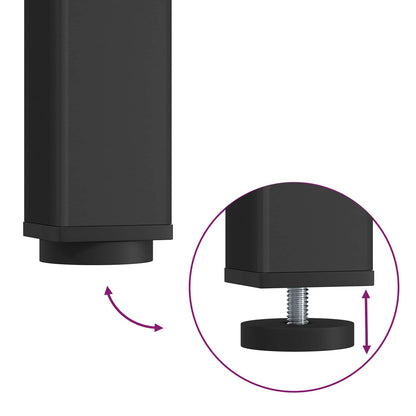 vidaXL Bar Table Natural 70 x 70 x 105 cm Solid Pine Wood