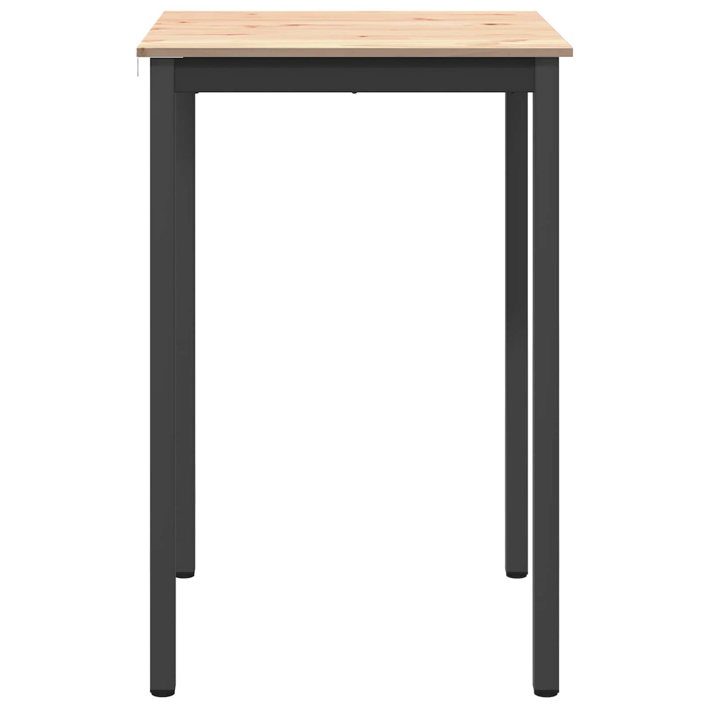 vidaXL Bar Table Natural 70 x 70 x 105 cm Solid Pine Wood