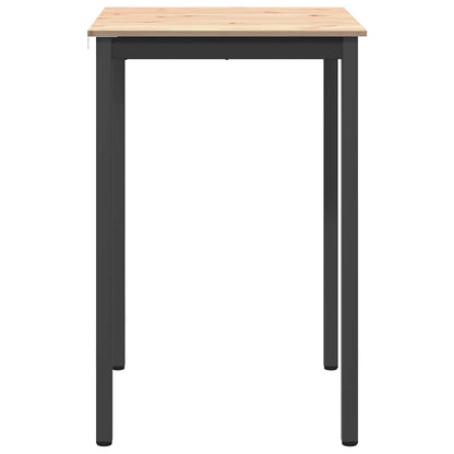 vidaXL Bar Table Natural 70 x 70 x 105 cm Solid Pine Wood