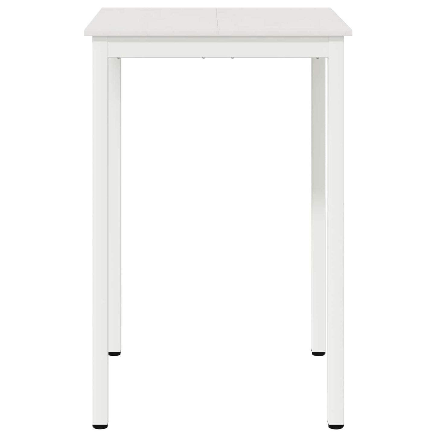 vidaXL Bar Table White 70 x 70 x 105 cm Solid Pine Wood