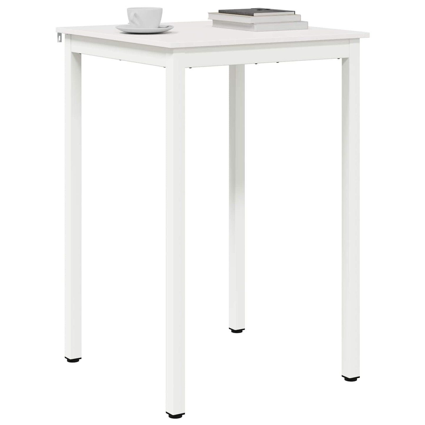 vidaXL Bar Table White 70 x 70 x 105 cm Solid Pine Wood