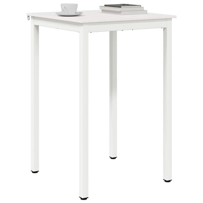 vidaXL Bar Table White 70 x 70 x 105 cm Solid Pine Wood