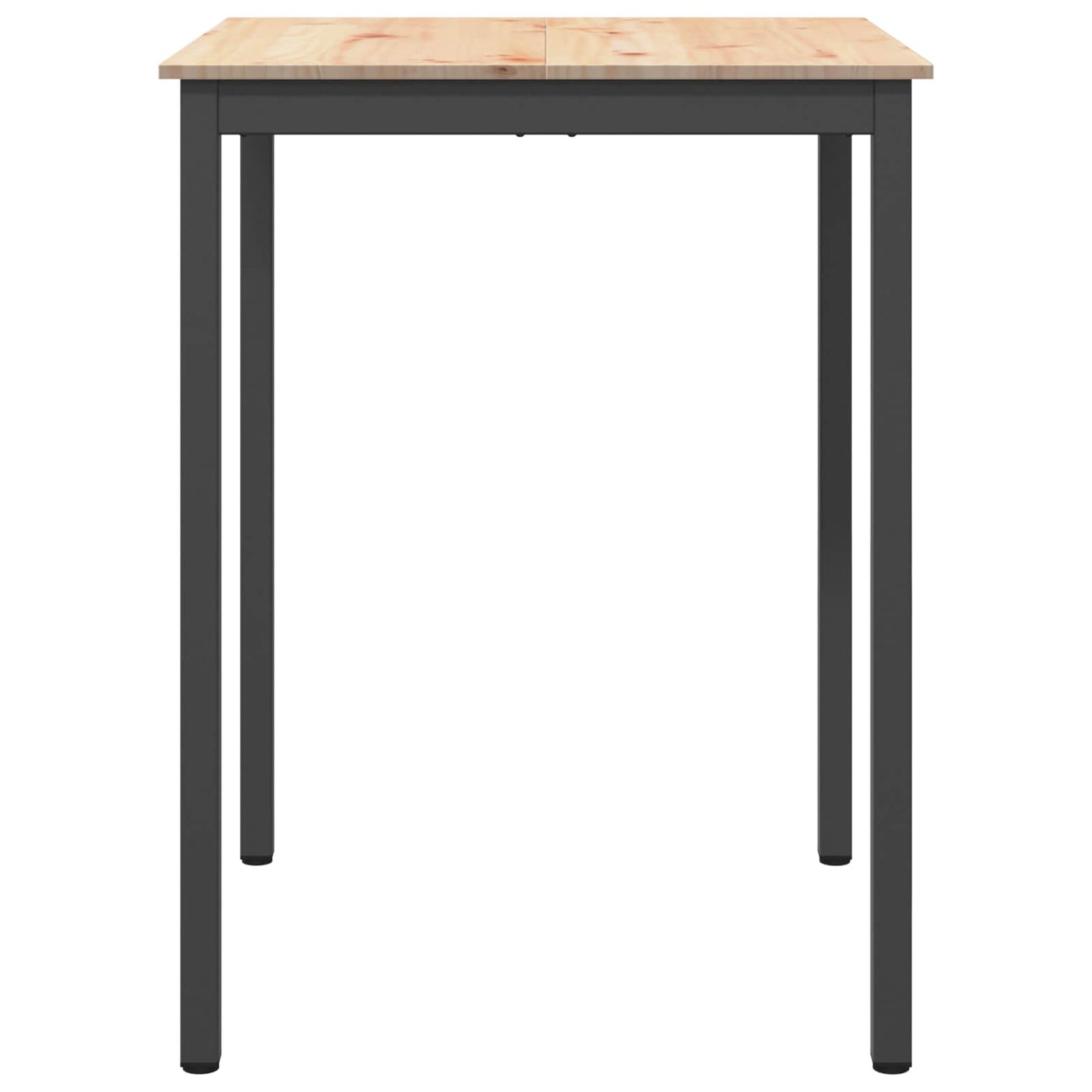 vidaXL Bar Table Natural 80 x 80 x 105 cm Solid Pine Wood