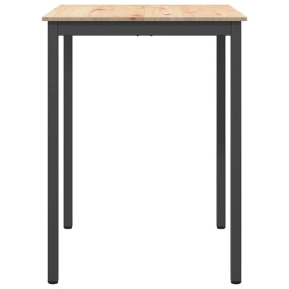 vidaXL Bar Table Natural 80 x 80 x 105 cm Solid Pine Wood