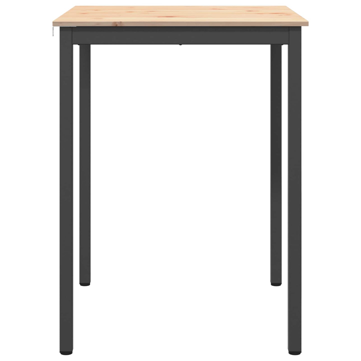 vidaXL Bar Table Natural 80 x 80 x 105 cm Solid Pine Wood
