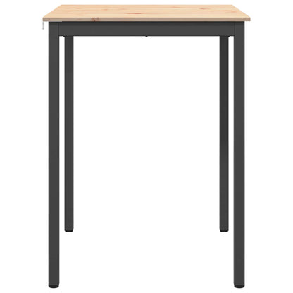 vidaXL Bar Table Natural 80 x 80 x 105 cm Solid Pine Wood