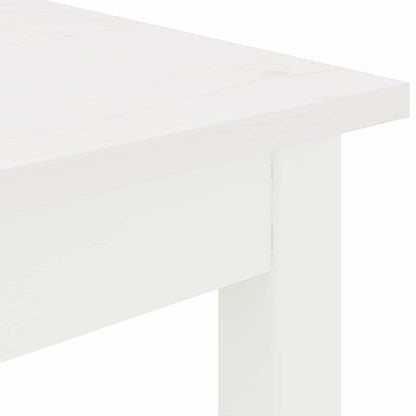 vidaXL Bar Table White 80 x 80 x 105 cm Solid Pine Wood