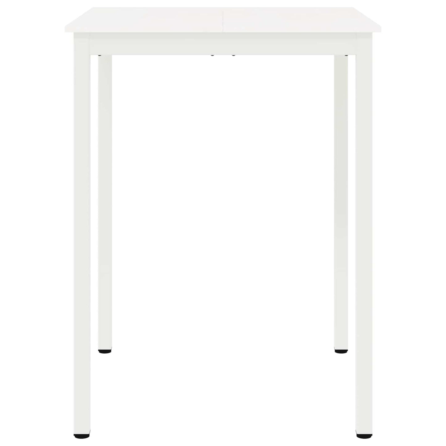 vidaXL Bar Table White 80 x 80 x 105 cm Solid Pine Wood