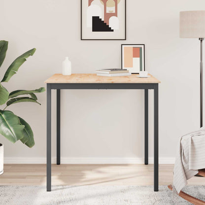 vidaXL Bar Table Natural 110 x 110 x 105 cm Solid Pine Wood