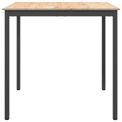 vidaXL Bar Table Natural 110 x 110 x 105 cm Solid Pine Wood