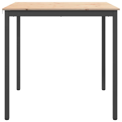 vidaXL Bar Table Natural 110 x 110 x 105 cm Solid Pine Wood