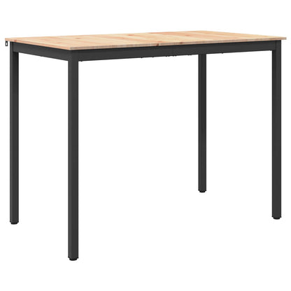 vidaXL Bar Table Natural 140 x 80 x 105 cm Solid Pine Wood