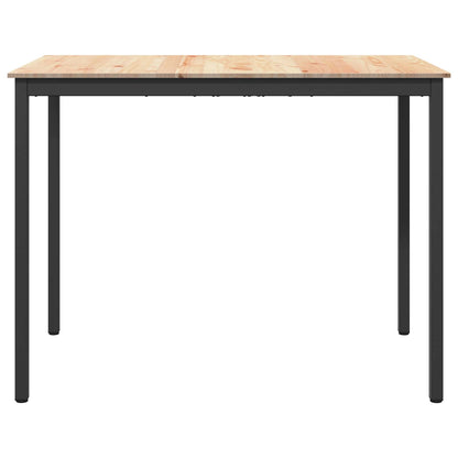 vidaXL Bar Table Natural 140 x 80 x 105 cm Solid Pine Wood