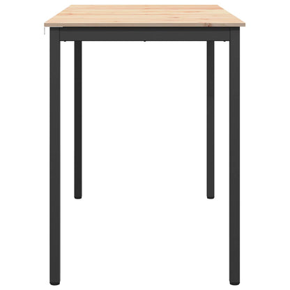vidaXL Bar Table Natural 140 x 80 x 105 cm Solid Pine Wood