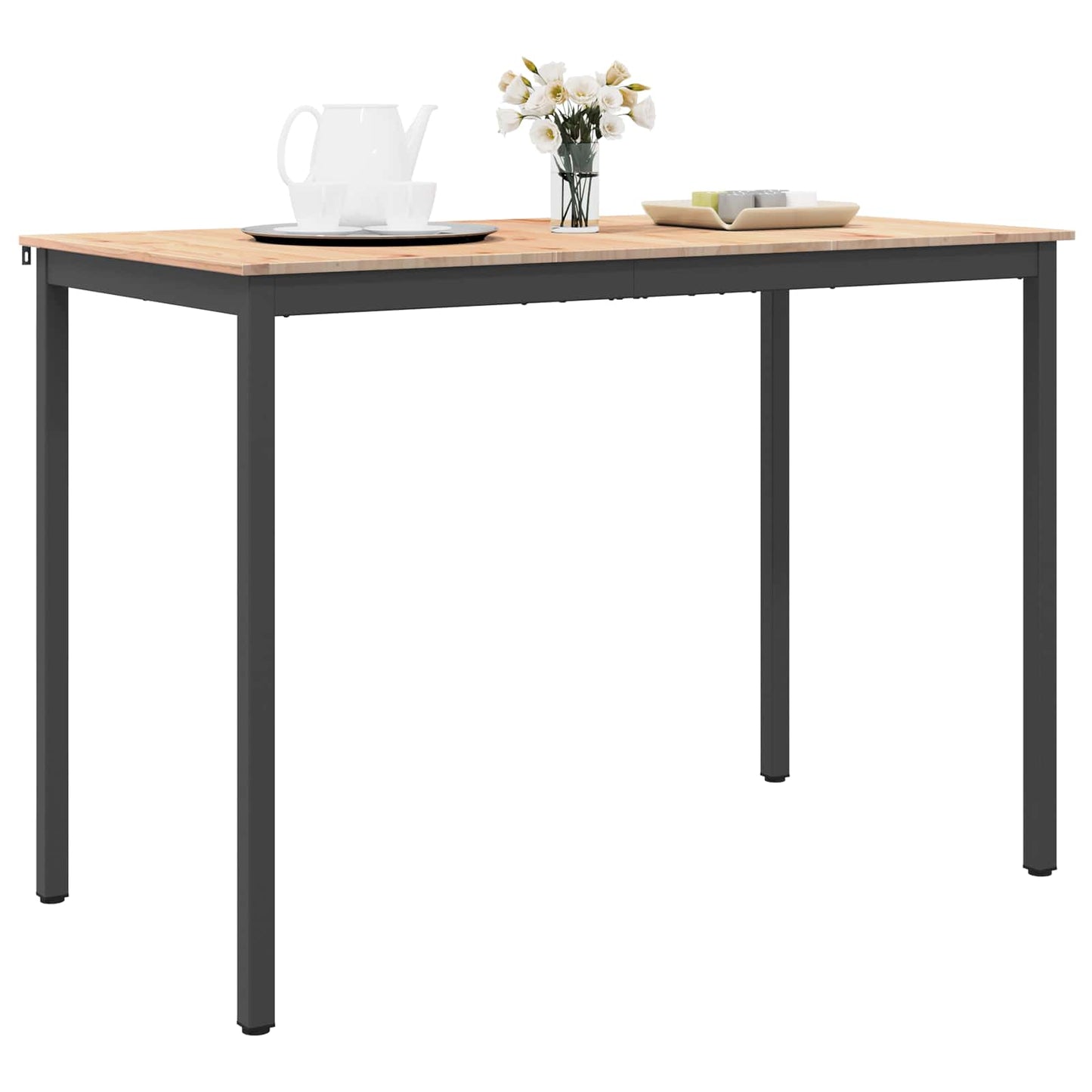 vidaXL Bar Table Natural 150 x 80 x 105 cm Solid Pine Wood